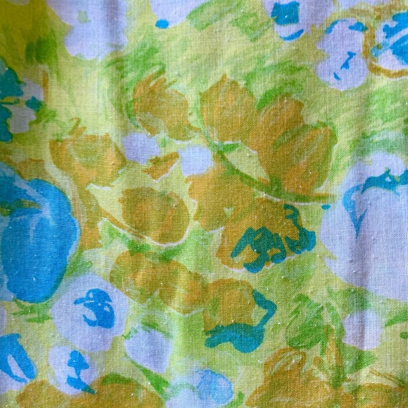 Vintage Floral Playsuit / Romper W/ Peter Pan Collar - Picture 11 of 14